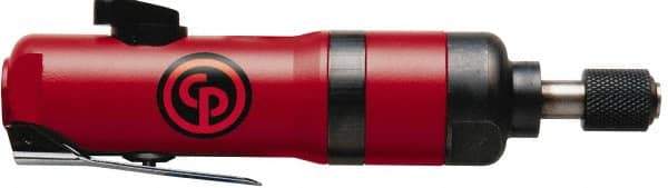 Chicago Pneumatic - 1/4" Bit Holder, 10,000 RPM, Inline Handle Air Screwdriver - 2-1/2 to 12 Ft/Lb Torque, 1/4 NPT Inlet, 3.2 CFM - Exact Tool & Supply