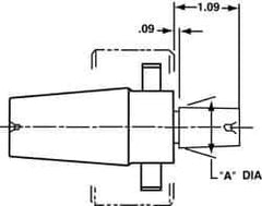 Collis Tool - JT6 Inside Taper, 0.676 Inch Nose Diameter, Rotary Tool Holder Quick Change Adapter - Rapid Switch 200 - Exact Tool & Supply