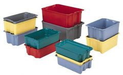 LEWISBins+ - 500 Lb Load Capacity Blue Fiberglass Tote Container - Stacking, Nesting, 24.3" Long x 14.8" Wide x 5.1" High - Exact Tool & Supply