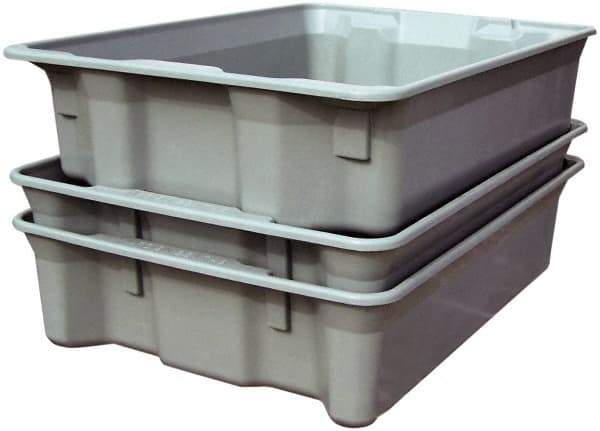 MFG Tray - 500 Lb Load Capacity White Fiberglass Tote Container - Stacking, Nesting, 42-1/2" Long x 20" Wide x 14.3" High - Exact Tool & Supply