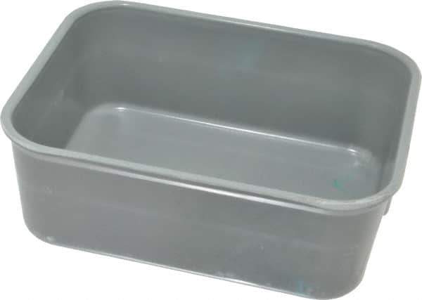 LEWISBins+ - 300 Lb Load Capacity Gray Fiberglass Tote Container - Stacking, Nesting, 6.3" Long x 4.9" Wide x 2.1" High - Exact Tool & Supply
