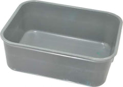 LEWISBins+ - 300 Lb Load Capacity Gray Fiberglass Tote Container - Stacking, Nesting, 6.3" Long x 4.9" Wide x 2.1" High - Exact Tool & Supply