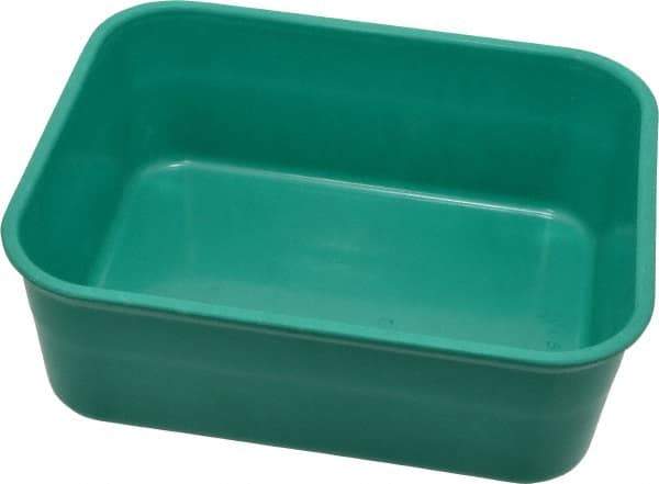 LEWISBins+ - 300 Lb Load Capacity Green Fiberglass Tote Container - Stacking, Nesting, 6.3" Long x 4.9" Wide x 2.1" High - Exact Tool & Supply