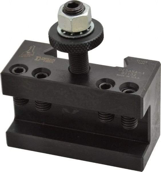Dorian Tool - Series AXA, #1 Turning & Facing Tool Post Holder - 300mm & Under Lathe Swing, 1-1/2" OAH x 2-3/4" OAL, 1/2" Max Tool Cutting Size, 1-1/4" Centerline Height - Exact Tool & Supply