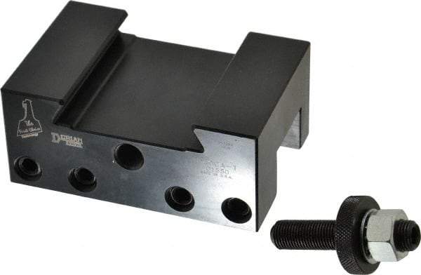 Dorian Tool - Series CA, #1 Turning & Facing Tool Post Holder - 400 to 500mm Lathe Swing, 3" OAH x 4-1/2" OAL, 1-1/4" Max Tool Cutting Size, 1-15/16" Centerline Height - Exact Tool & Supply