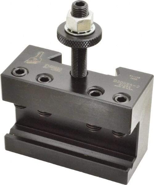 Dorian Tool - Series BXA, #2 Boring, Turning & Facing Tool Post Holder - 330 to 380mm Lathe Swing, 2-1/4" OAH x 3-1/4" OAL, 5/8" Max Tool Cutting Size, 1-5/16" Centerline Height - Exact Tool & Supply