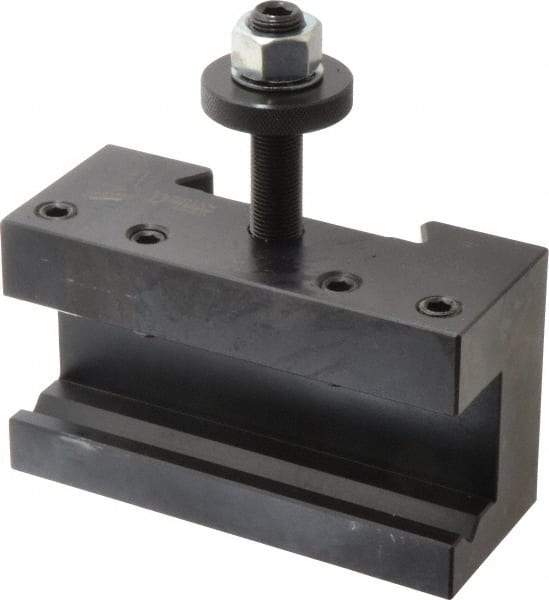 Dorian Tool - Series DA, #2 Boring, Turning & Facing Tool Post Holder - 430 to 810mm Lathe Swing, 3-1/4" OAH x 6" OAL, 1-1/4" Max Tool Cutting Size, 2-5/16" Centerline Height - Exact Tool & Supply