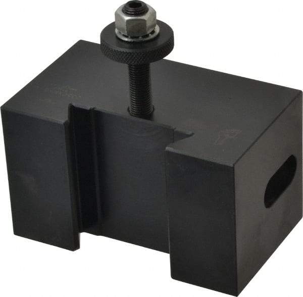 Dorian Tool - Series CXA, #5 Morse Taper Tool Post Holder - 350 to 430mm Lathe Swing, 2-1/4" OAH x 4-5/32" OAL, 1-5/8" Centerline Height - Exact Tool & Supply