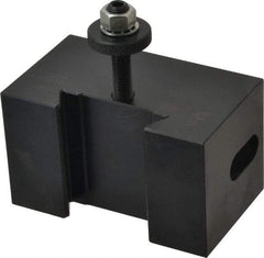 Dorian Tool - Series CXA, #5 Morse Taper Tool Post Holder - 350 to 430mm Lathe Swing, 2-1/4" OAH x 4-5/32" OAL, 1-5/8" Centerline Height - Exact Tool & Supply