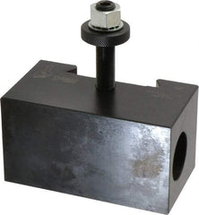 Dorian Tool - Series CA, #5 Morse Taper Tool Post Holder - 400 to 500mm Lathe Swing, 2-1/2" OAH x 4-1/2" OAL, 1-15/16" Centerline Height - Exact Tool & Supply