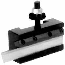 Dorian Tool - Series CA, #7-71C High Speed Combination Cut-Off Tool Post Holder - 400 to 500mm Lathe Swing, 2-1/2" OAH x 4-1/2" OAL, 49.2mm Centerline Height - Exact Tool & Supply