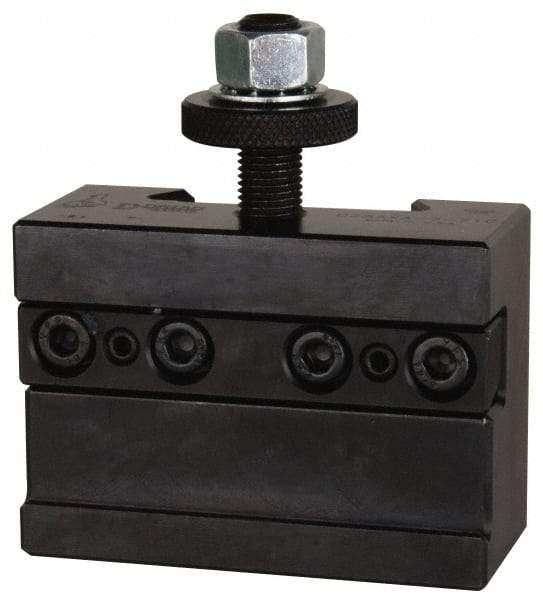 Dorian Tool - Series EA, #7-71C Carbide Combination Cut-Off Tool Post Holder - 635mm & Up Lathe Swing, 3-1/4" OAH x 7" OAL, 76.2mm Centerline Height - Exact Tool & Supply