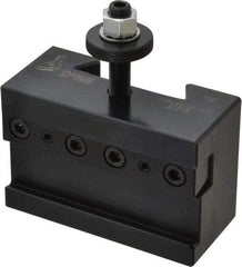Dorian Tool - Series CXA, #71C Carbide Combination Cut-Off Tool Post Holder - 350 to 430mm Lathe Swing, 2-1/4" OAH x 3-3/4" OAL, 41.28mm Centerline Height - Exact Tool & Supply