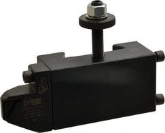 Dorian Tool - Series CXA, #881 Threading Tool Post Holder with External On-Edge Cartridge - 350 to 430mm Lathe Swing, 2" OAH x 5.12" OAL, 1-1/4" Centerline Height - Exact Tool & Supply