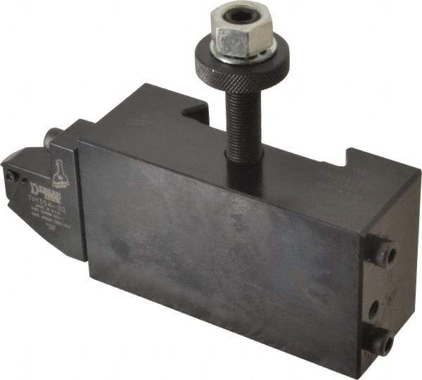 Dorian Tool - Series CA, #881 Threading Tool Post Holder with External On-Edge Cartridge - 400 to 500mm Lathe Swing, 2-1/4" OAH x 5.62" OAL, 1-1/2" Centerline Height - Exact Tool & Supply