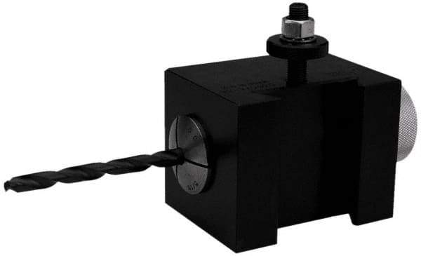 Dorian Tool - Series BXA, #36 5C Collet Tool Post Holder - 320mm Lathe Swing, 2-1/4" OAH x 4-1/4" OAL, 44.37mm Centerline Height - Exact Tool & Supply
