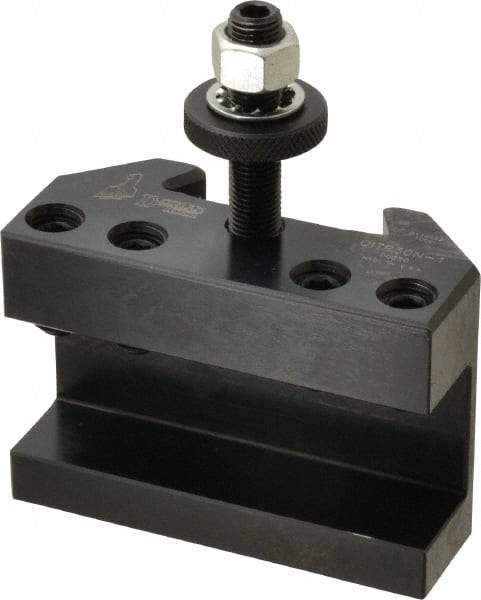 Dorian Tool - Series BXA, #1 Turning & Facing Tool Post Holder - 320mm Lathe Swing, 2.24" OAH x 3-1/4" OAL, 1" Max Tool Cutting Size, 44.37mm Centerline Height - Exact Tool & Supply