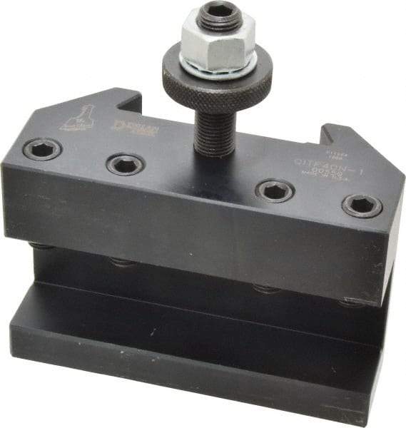 Dorian Tool - Series CA, #1 Turning & Facing Tool Post Holder, For QITP40N Toolpost - 450mm Lathe Swing, 3" OAH x 4-1/2" OAL, 1-1/4" Max Tool Cutting Size, 55.93mm Centerline Height - Exact Tool & Supply