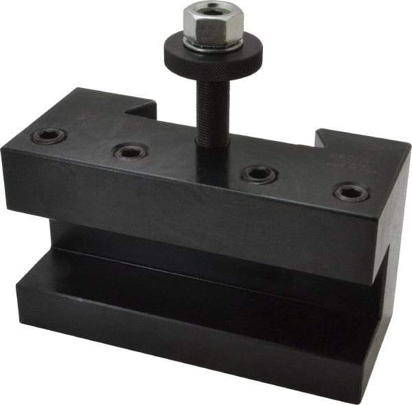 Dorian Tool - Series EA, #1 Turning & Facing Tool Post Holder - 635mm & Up Lathe Swing, 4" OAH x 7" OAL, 1-1/2" Max Tool Cutting Size, 3" Centerline Height - Exact Tool & Supply