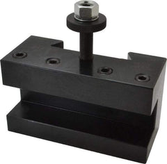 Dorian Tool - Series EA, #1 Turning & Facing Tool Post Holder - 635mm & Up Lathe Swing, 4" OAH x 7" OAL, 1-1/2" Max Tool Cutting Size, 3" Centerline Height - Exact Tool & Supply