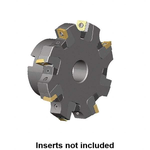 Kennametal - Shell Mount Connection, 13/16" Cutting Width, 2.1028" Depth of Cut, 200mm Cutter Diam, 1.5748" Hole Diam, 14 Tooth Indexable Slotting Cutter - KSSM Toolholder, SD.T 1204.. Insert, Neutral Cutting Direction - Exact Tool & Supply