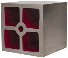 Suburban Tool - 2 Web, 5/8" Thick x 8" Wide x 8" High x 8" Deep, Machined Box Parallel - Cast Iron, Square & Parallel within 0.002" per 6", +/-0.0150" Tolerance - Exact Tool & Supply