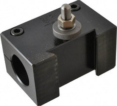Aloris - Series DA, #41D Boring Bar Tool Post Holder - 17 to 48" Lathe Swing, 3-1/2" OAH, 1-3/4" Centerline Height - Exact Tool & Supply