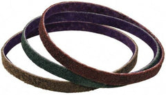 3M - 3" Wide x 10-11/16" OAL, Aluminum Oxide Abrasive Belt - Aluminum Oxide, Coarse, Nonwoven, Series DF-BL - Exact Tool & Supply