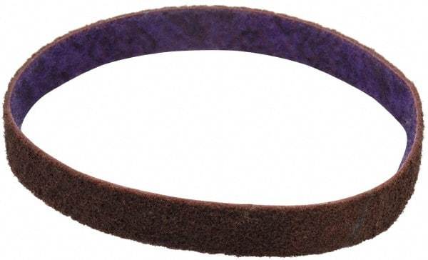 3M - 3/4" Wide x 18" OAL, Aluminum Oxide Abrasive Belt - Aluminum Oxide, Medium, Nonwoven, Series DF-BL - Exact Tool & Supply