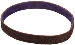 3M - 3/4" Wide x 18" OAL, Aluminum Oxide Abrasive Belt - Aluminum Oxide, Medium, Nonwoven, Series DF-BL - Exact Tool & Supply