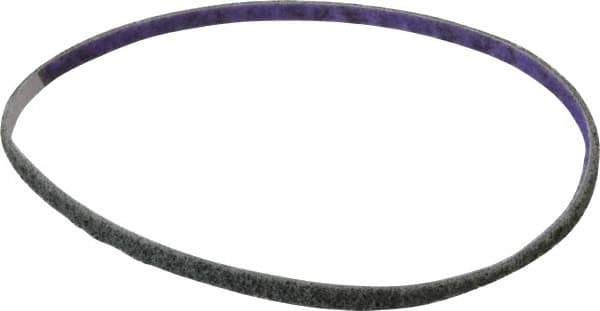 3M - 1/4" Wide x 18" OAL, Aluminum Oxide Abrasive Belt - Aluminum Oxide, Fine, Nonwoven, Series DF-BL - Exact Tool & Supply
