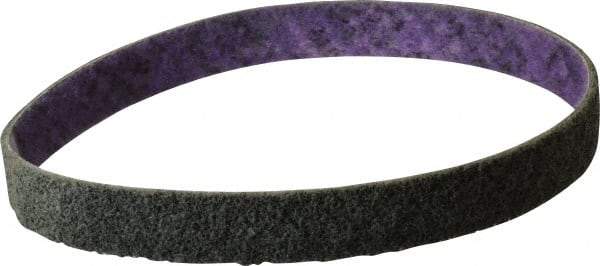 3M - 3/4" Wide x 18" OAL, Aluminum Oxide Abrasive Belt - Aluminum Oxide, Fine, Nonwoven, Series DF-BL - Exact Tool & Supply