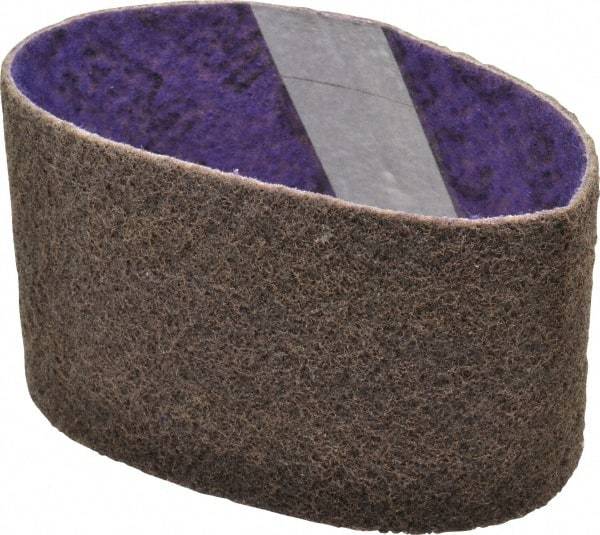 3M - 3-1/2" Wide x 15-1/2" OAL, Aluminum Oxide Abrasive Belt - Aluminum Oxide, Coarse, Nonwoven, Series DF-BL - Exact Tool & Supply