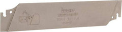 Iscar - 1.26" Blade Height, 0.041" Blade Width, 5-29/32" OAL, Neutral Cut, Single End Indexable Cut-Off Blade - TGFH Blade, Tang-Grip Series - Exact Tool & Supply