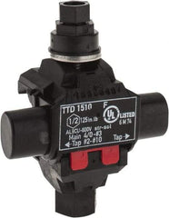 Ideal - 10 to 2 (Tap), 3 to 4/0 (Run) AWG Compatible, Tap Connector - 2.2" OAL x 1.8" OAW x 3.1" OAH - Exact Tool & Supply
