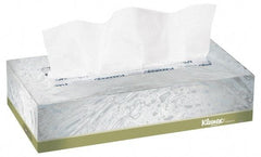 Kleenex - Flat Box of White Facial Tissues - 2 Ply - Exact Tool & Supply