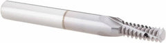 Vargus - 1/4-20, 7/16-20, 1/2-20, 3/4-20, 1-20 UNC, UNEF, UNF, 0.192" Cutting Diam, 3 Flute, Solid Carbide Helical Flute Thread Mill - Internal Thread, 0.525" LOC, 2.244" OAL, 1/4" Shank Diam - Exact Tool & Supply