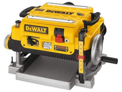 DeWALT - 15 Amp, 10,000 and 20,000 RPM, Bench Planer - 1/8 Inch Depth of Cut, 13 Inch Wide, 6 Inch Depth Capacity - Exact Tool & Supply