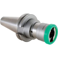 Techniks - CAT50 Taper Shank Tension & Compression Tapping Chuck - 5/16 to 7/8" Tap Capacity, 3.27" Projection, Quick Change - Exact Tool & Supply