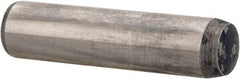 Metric Blue - 6mm Diam x 25mm Pin Length Alloy Steel Pull Out Dowel Pin - 1 Beveled & 1 Threaded End - Exact Tool & Supply