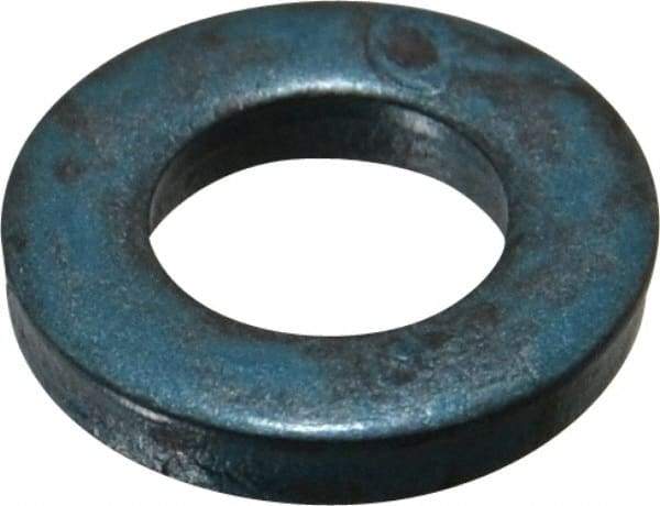 Metric Blue - M8 Screw, Alloy Steel Standard Flat Washer - 9.32mm ID x 17.75mm OD, 3mm Thick - Exact Tool & Supply