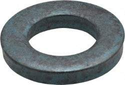 Metric Blue - M10 Screw, Alloy Steel Standard Flat Washer - 11.51mm ID x 20mm OD, 3mm Thick - Exact Tool & Supply