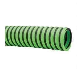 Continental ContiTech - -20 to 180°F, 1-1/2" Inside x 1.78" Outside Diam, Thermoplastic Liquid Suction & Discharge Hose - Green & Black, 100' Long, 29 Vacuum Rating, 50 psi Working & 150 psi Brust Pressure - Exact Tool & Supply