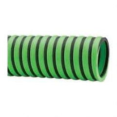 Continental ContiTech - -20 to 180°F, 2 Inch Inside x 2.4 Inch Outside Diameter, Thermoplastic Liquid Suction and Discharge Hose - Green and Black, 100 Ft. Long, 29 Vacuum Rating, 50 psi Working and 150 psi Brust Pressure - Exact Tool & Supply
