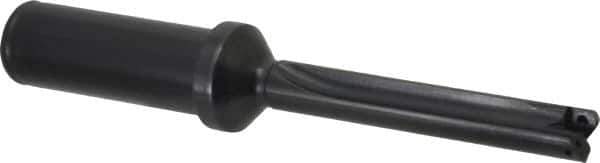 Allied Machine and Engineering - Series Z, 7/16 to 1/2" Diam, 3/4" Diam Straight Shank with Flange, Straight Flute Spade Drill - 2-3/8" Max Depth, 3-5/8" Body Length, 5-9/16" OAL, Standard Length, Through Coolant - Exact Tool & Supply