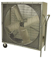 TPI - 42" Blade, Belt Drive, 3/4 hp, 18,200 CFM, Floor Stand Blower with Wheels - 11 Amps, 120 Volts, 1 Speed, Single Phase - Exact Tool & Supply