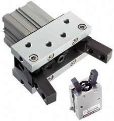 SMC PNEUMATICS - M5x0.8 Single Action Air Gripper - External Parallel Gripper, 51 to 102 psi - Exact Tool & Supply