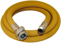 Alliance Hose & Rubber - 2" ID x 2.56" OD CTL Wire Braid Air Hose - 600 Working psi, -22 to 176°F, Yellow - Exact Tool & Supply