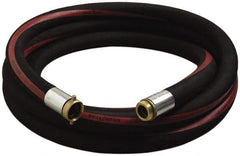 Alliance Hose & Rubber - 3" ID x 3.57" OD x 25' OAL, Male x Female Petroleum Transfer Hose - 150 Max Working psi, -35 to 200°F, 7" Bend Radius, 3" Fitting, Black - Exact Tool & Supply