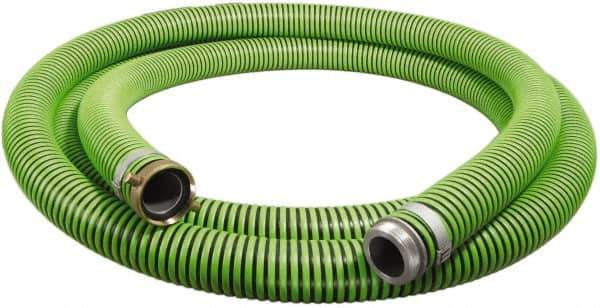 Alliance Hose & Rubber - -40 to 180°F, 1-1/2" Inside x 1.78" Outside Diam, Thermoplastic Rubber with Polyethylene Helix Liquid Suction & Discharge Hose - Green & Black, 20' Long, 29 Vacuum Rating, 50 psi Working & 150 psi Brust Pressure - Exact Tool & Supply